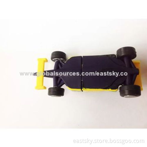 Customized Motorcycle Race-shaped USB Drive, Made of Soft PVC Material, OEM Orders are WelcomeNew